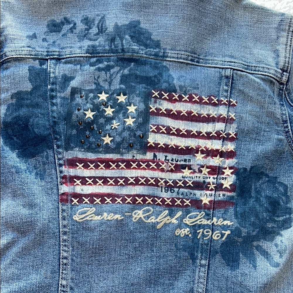 Ralph Lauren Blue Jean Jacket Timeless Denim Design - Picture 11 of 12